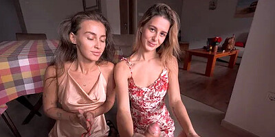 Two Lesbian Step-sisters Get Fucked